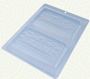Forma de Chocolate Especial 3 Partes - Tablete Parabens - BWB10183